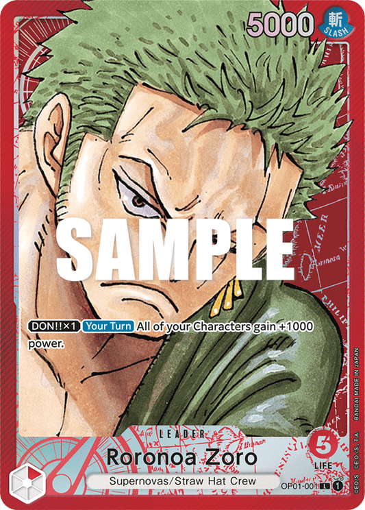 Roronoa Zoro (Alternate Art Leader) (OP01-001)