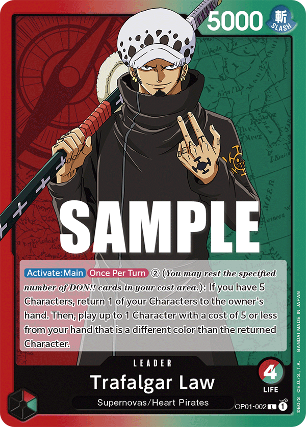 Trafalgar Law (Leader) (OP01-002)