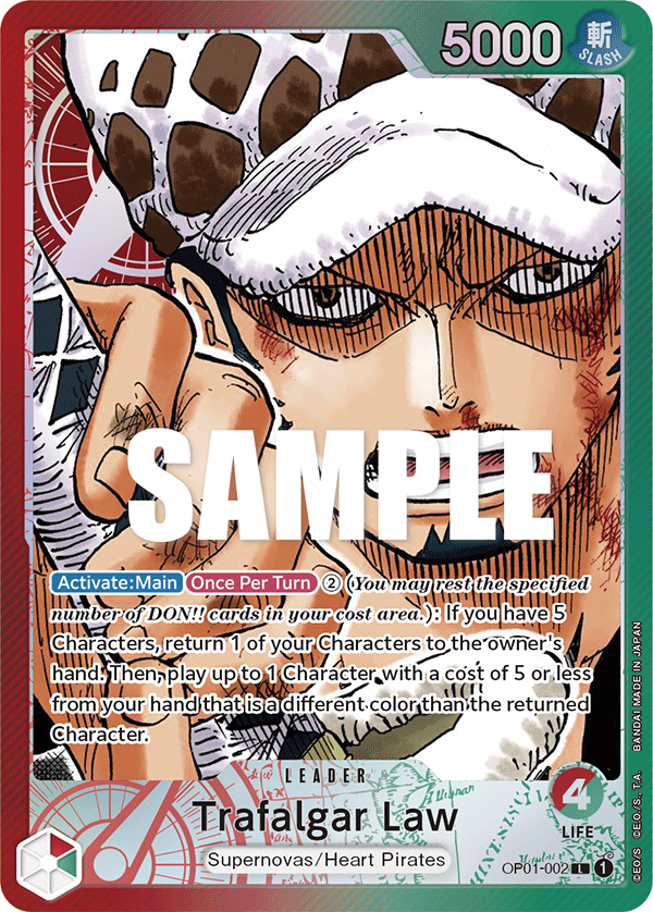 Trafalgar Law (Alternate Art Leader) (OP01-002)