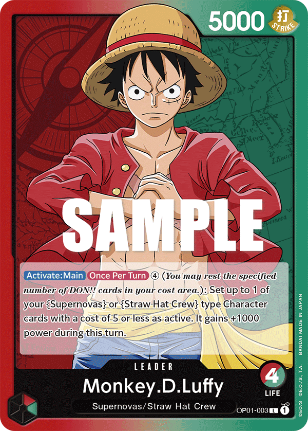 Monkey D Luffy (Leader) (OP01-003)
