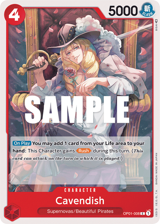 Cavendish (Character) (OP01-008)