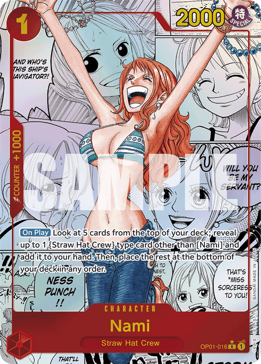 Nami (Character) (OP01-016) (PRB01 Reprint) (R) (Manga Parallel)