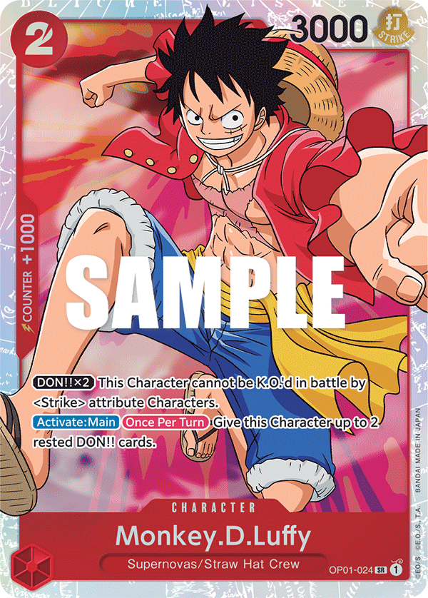 Monkey D Luffy (Character) (OP01-024) (SR)