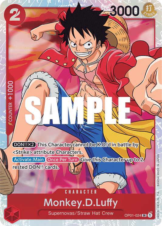 Monkey D Luffy (Character) (OP01-024) (SR)