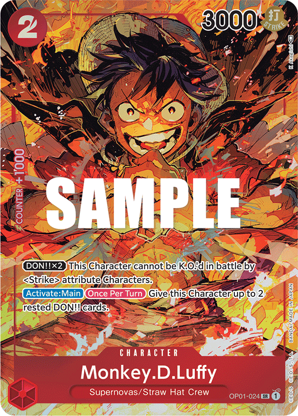 Monkey D Luffy (Character) (OP01-024) (SR) (Alternate Art)