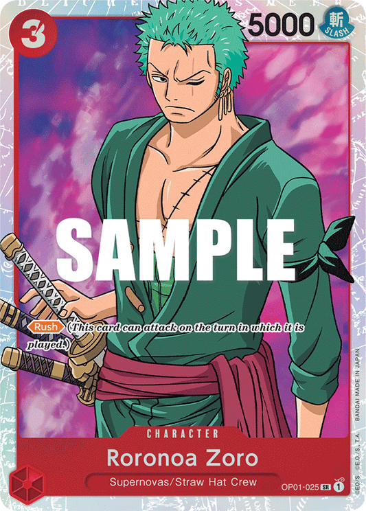 Zoro (Character) (OP01-025) (SR)