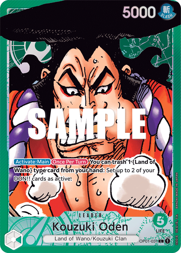 Kouzuki Oden (Leader) (OP01-031) (Alternate Art)
