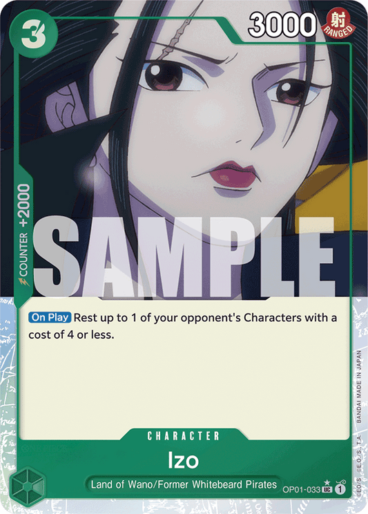 Izo (Character) (OP01-033) (PRB01 Reprint) (UC) (Boarder Break)