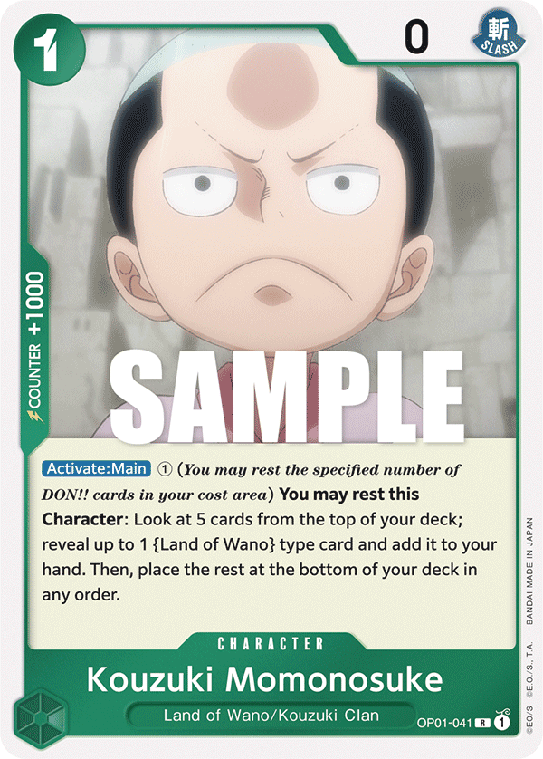 Kouzuki Momonosuke (Character) (OP01-041) (R)