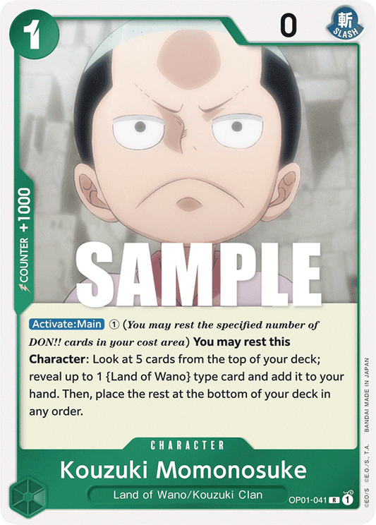 Kouzuki Momonosuke (Character) (OP01-041) (R)