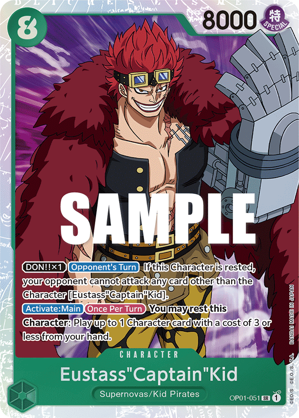 Eustass Captain Kid (Character) (OP01-051) (SR)