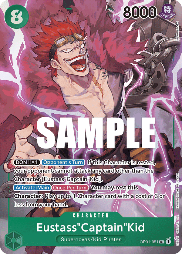 Eustass Captain Kid (Character) (OP01-051) (SR) (Alternate Art)
