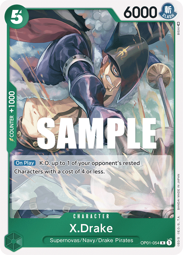 X Drake (Character) (OP01-054) (R)