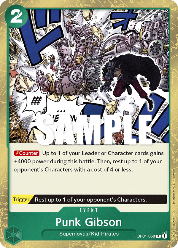 Punk Gibson (Character) (OP01-058) (R)