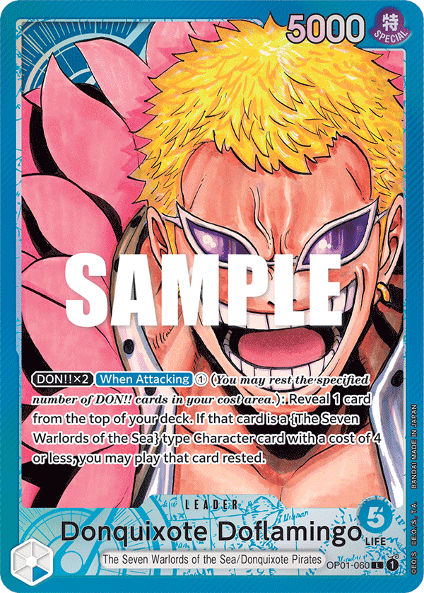 Donquixote Doflamingo (Leader) (OP01-060) (Alternate Art)
