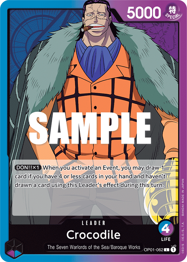 Crocodile (Leader) (OP01-062)