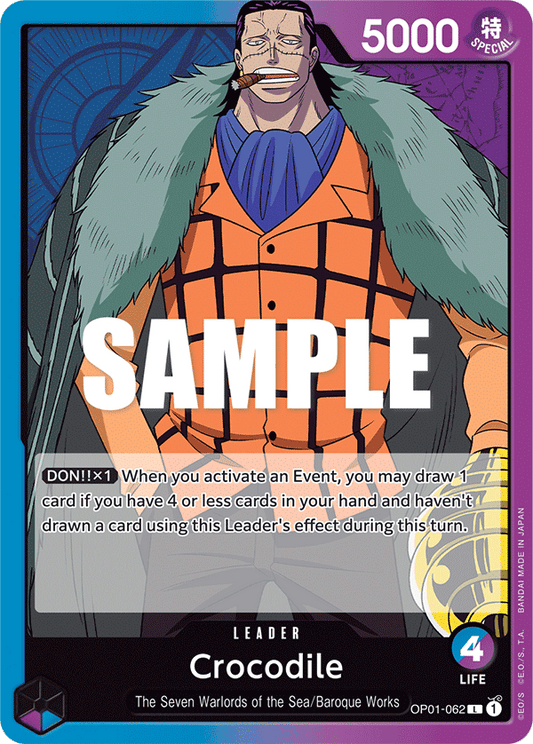 Crocodile (Leader) (OP01-062)