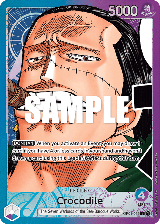 Crocodile (Leader) (OP01-062) (Alternate Art)