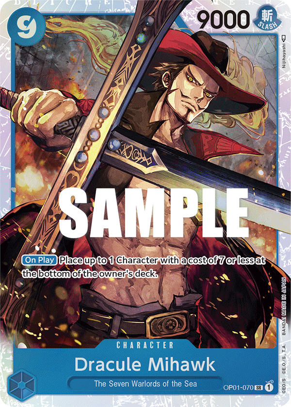 Dracule Mihawk (Character) (OP01-070) (SR)