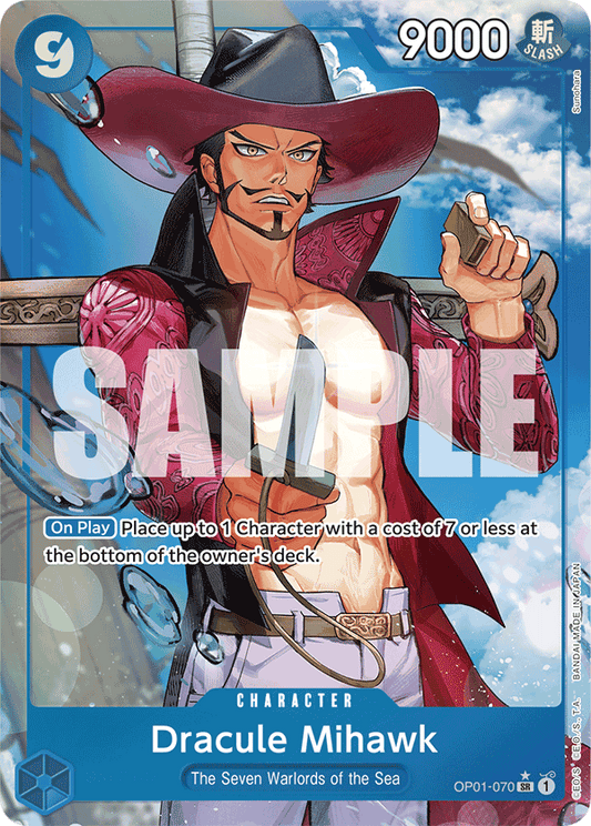 Dracule Mihawk (Character) (OP01-070) (PRB01 Reprint) (SR) (Alternate Art)