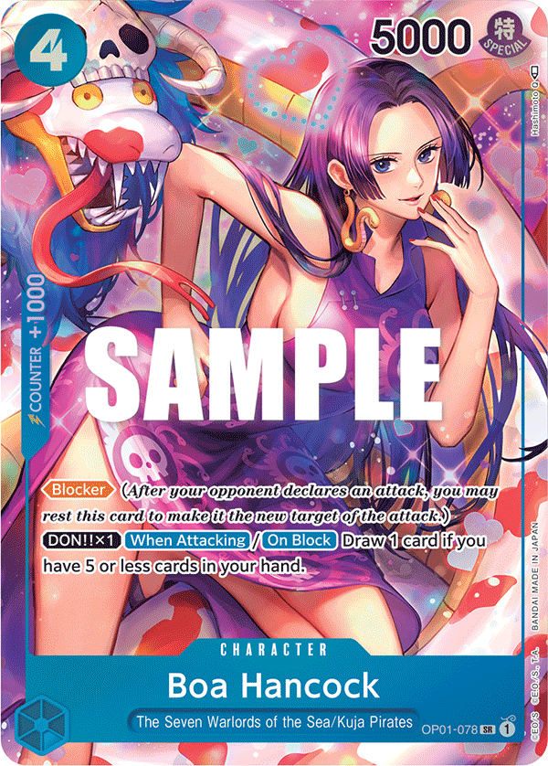 Boa Hancock (Character) (OP01-078) (SR) (Alternate Art)