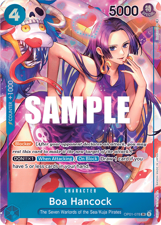 Boa Hancock (Character) (OP01-078) (SR) (Alternate Art)