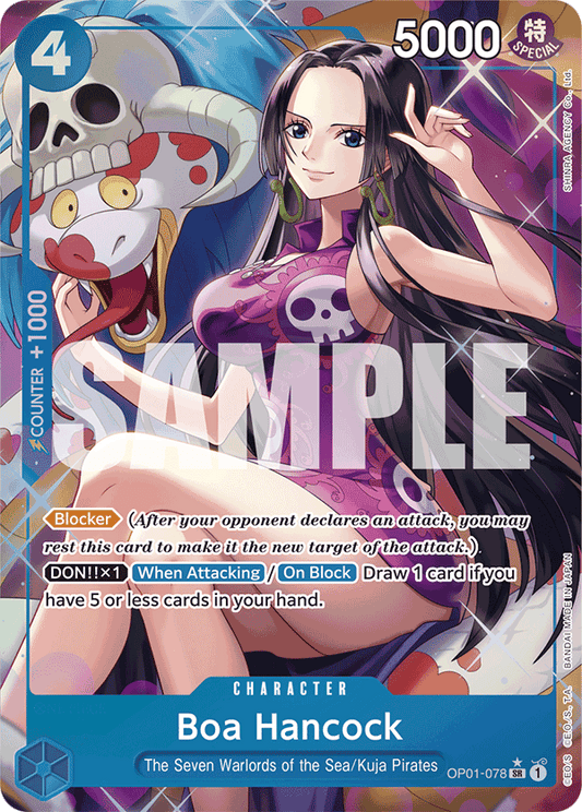 Boa Hancock (Character) (OP01-078) (PRB01 Reprint) (SR) (Alternate Art)