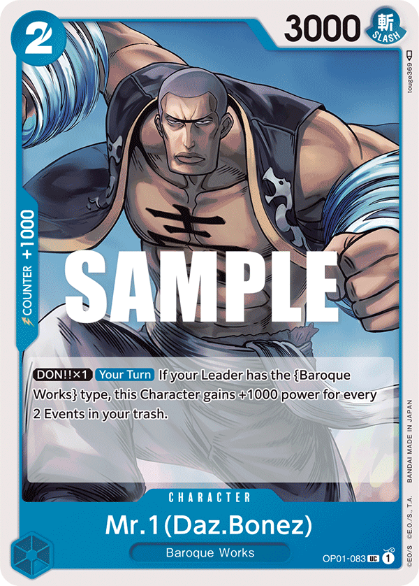 Mr 1 (Daz Bonez) (Character) (OP01-083)