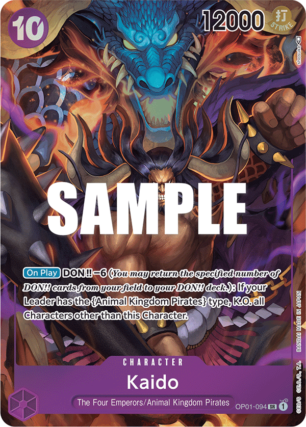 Kaido (Character) (OP01-094) (SR) (Alternate Art)