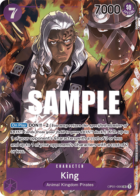 King (Character) (OP01-096) (SR) (Alternate Art)