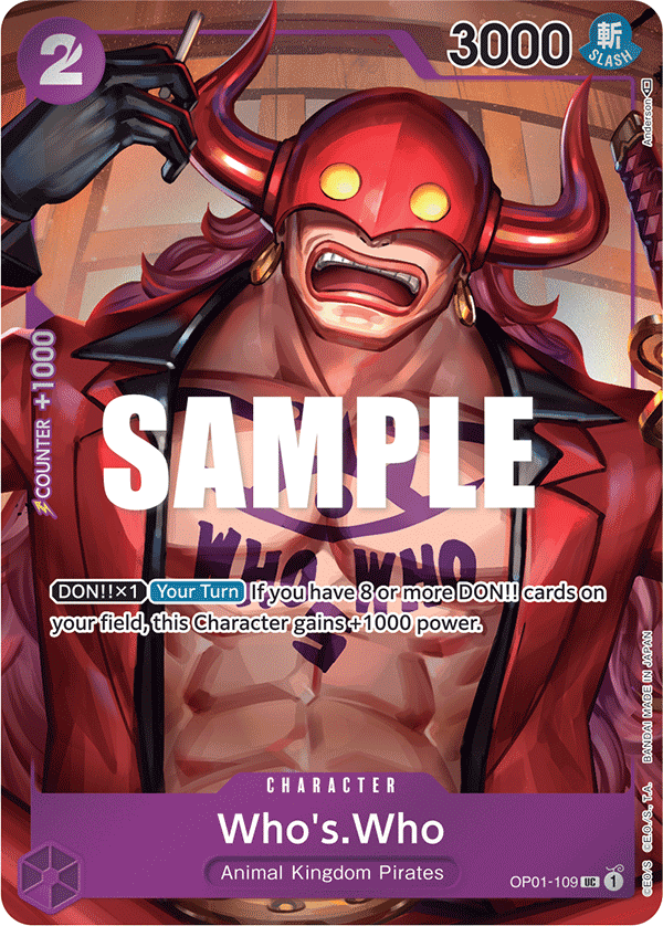 Who’s Who (Character) (Box Topper) (OP01-109)