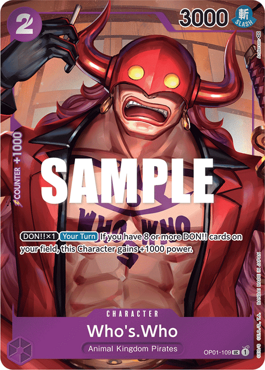 Who’s Who (Character) (Box Topper) (OP01-109)