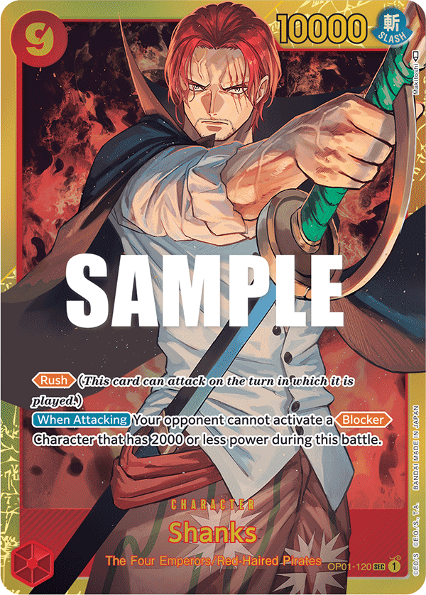 Shanks (Character) (OP01-120) (SEC)
