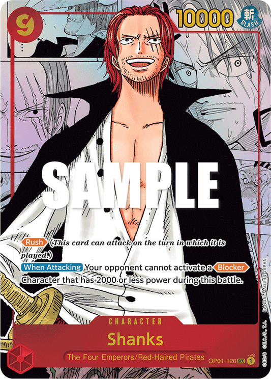 Shanks (Character) (OP01-120) (SEC) (Alternate Art Manga Rare)