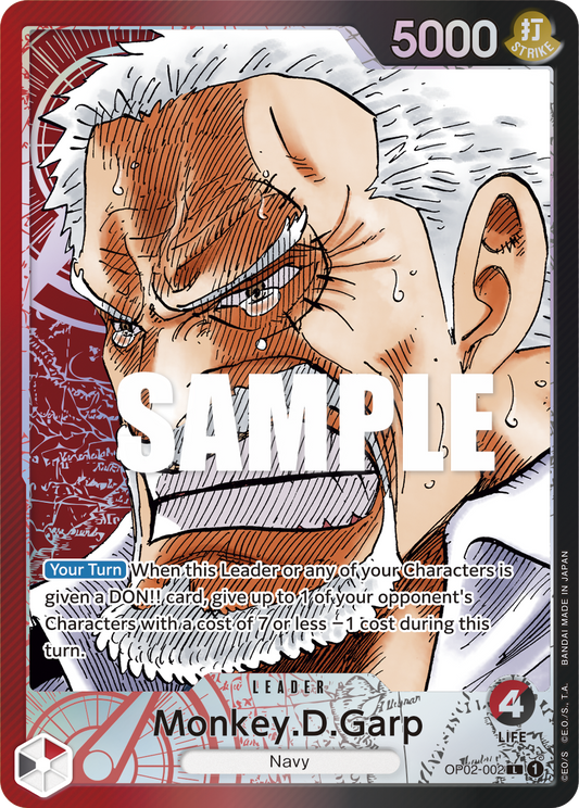 Monkey D. Garp (Leader) (OP02-002) (Alternate Art)