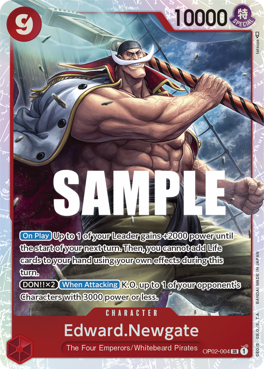 Edward Newgate (Character) (OP02-004) (SR)