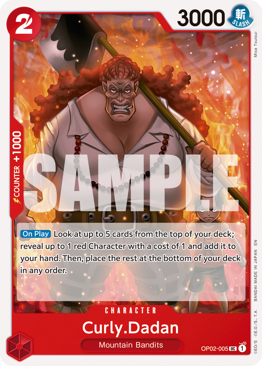 Curly Dadan (Character) (OP02-005) (UC) (PRB02)