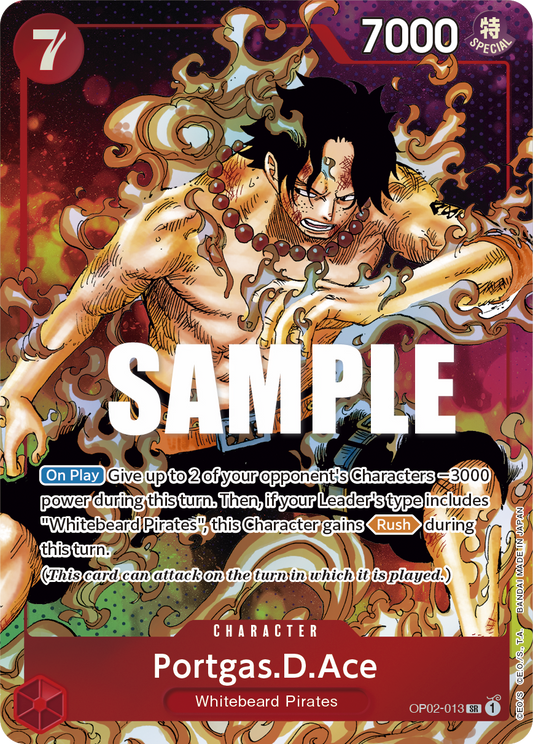 Portgas D Ace (Character) (OP02-013) (SR) (Alternate Art)