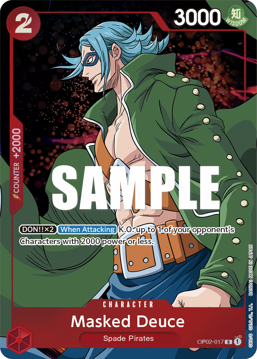 Masked Deuce (Character) (OP02-017) (Alternate Art)