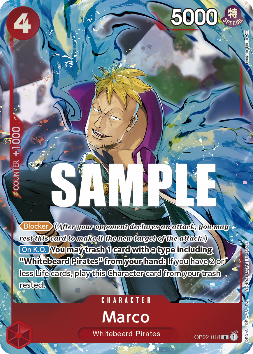 Marco (Character) (OP02-018) (Alternate Art)