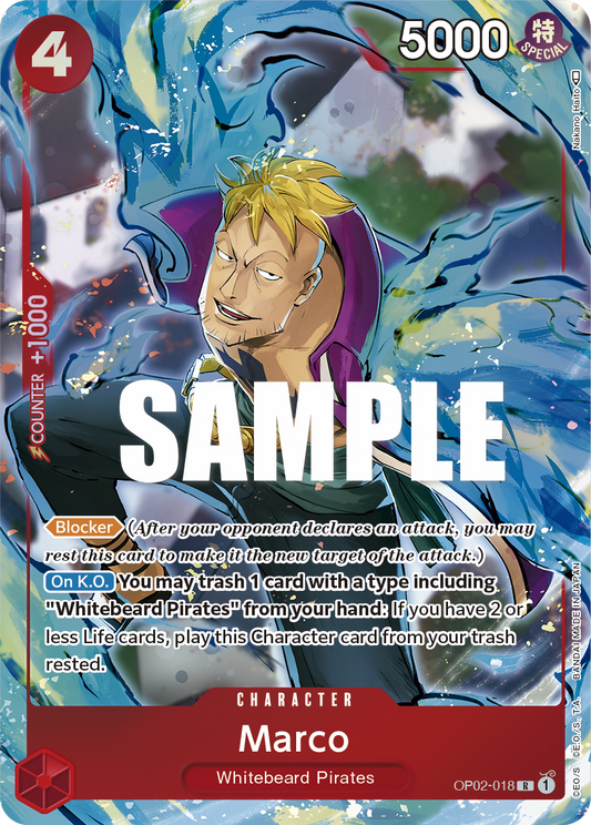 Marco (Character) (OP02-018) (Alternate Art)