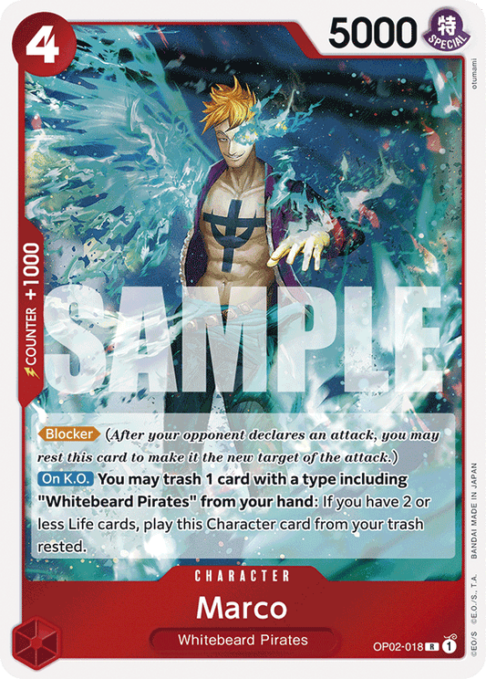 Marco (Character) (OP02-018) (PRB01 Reprint) (R)