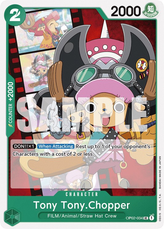 Tony Tony Chopper (Character) (OP02-034) (ST11 Reprint) (UC)