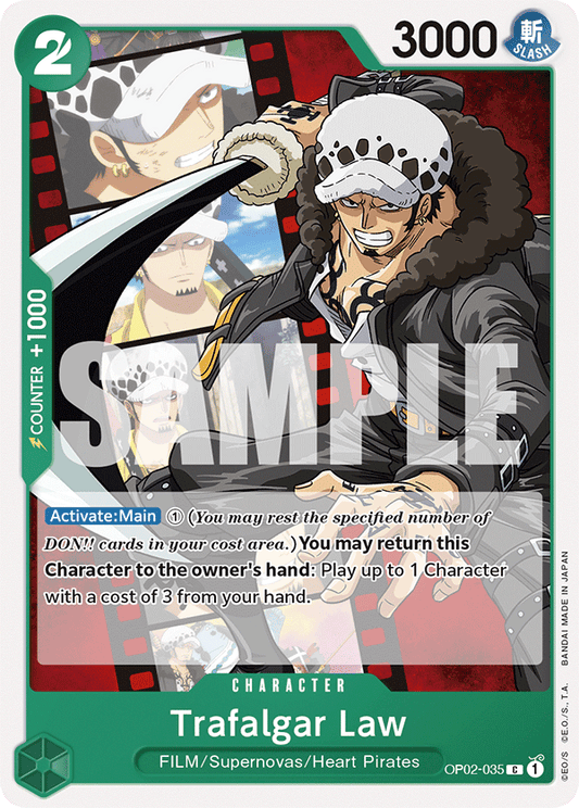 Trafalgar Law (Character) (OP02-035) (ST11 Reprint) (C)