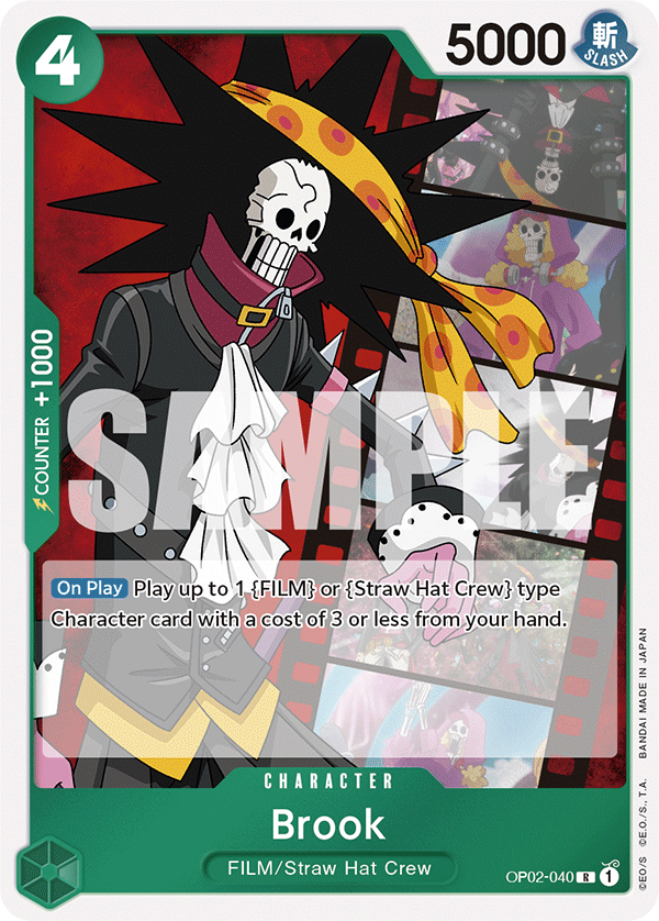 Brook (Character) (OP02-040) (ST11 Reprint) (C)