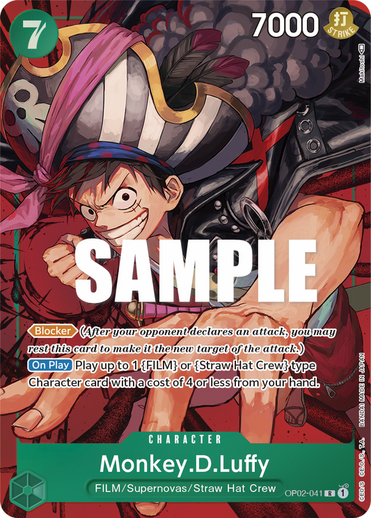 Monkey D. Luffy (Character) (OP02-041) (Alternate Art)