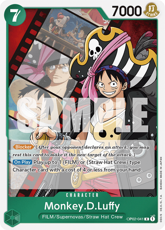Monkey D Luffy (Character) (OP02-041) (ST11 Reprint) (R)