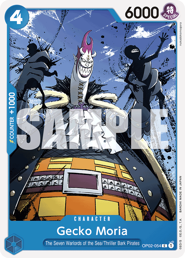 Gecko Moria (Character) (OP02-054) (ST17 Reprint) (C)