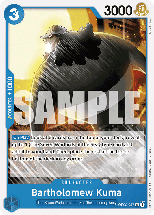 Bartholomew Kuma (Character) (OP02-057) (ST17 Reprint) (UC)