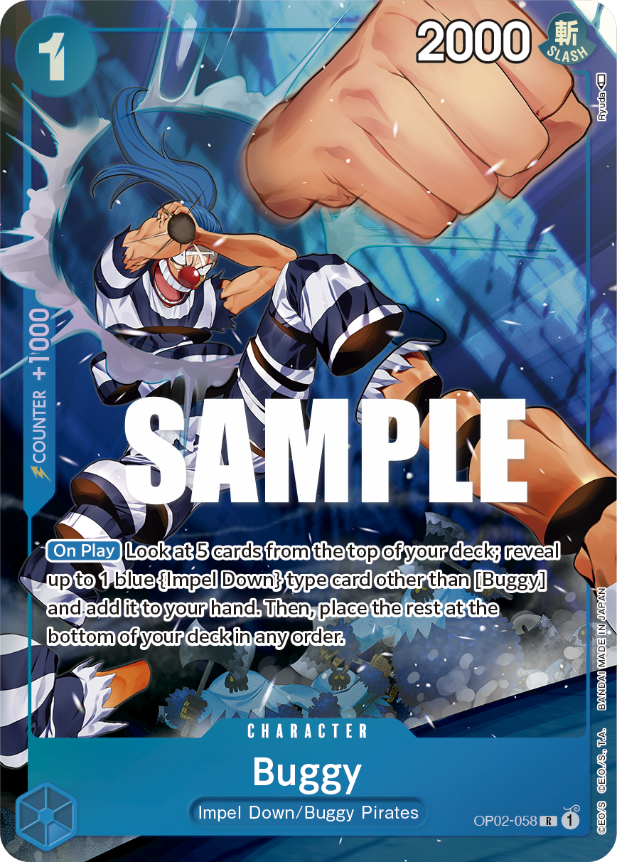 Buggy (Character) (OP02-058) (Alternate Art)